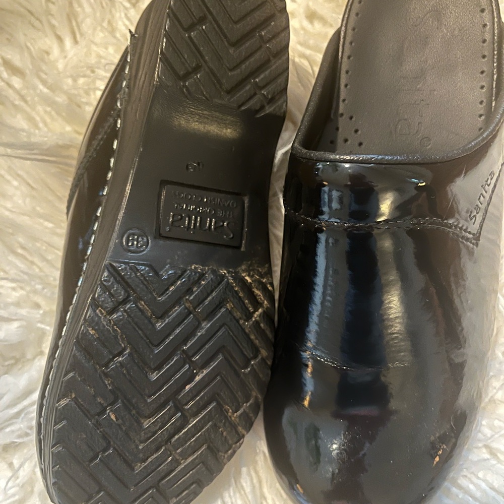 Sanita Patent Black Loafers